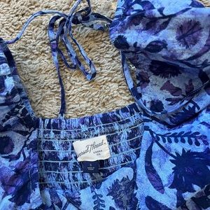 Beautiful long blue floral dress!